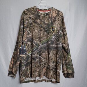 Mossy Oak Scent Control Shirt Mens 3XL Tree Branch Camo Long Sleeve Outdoor Hunt